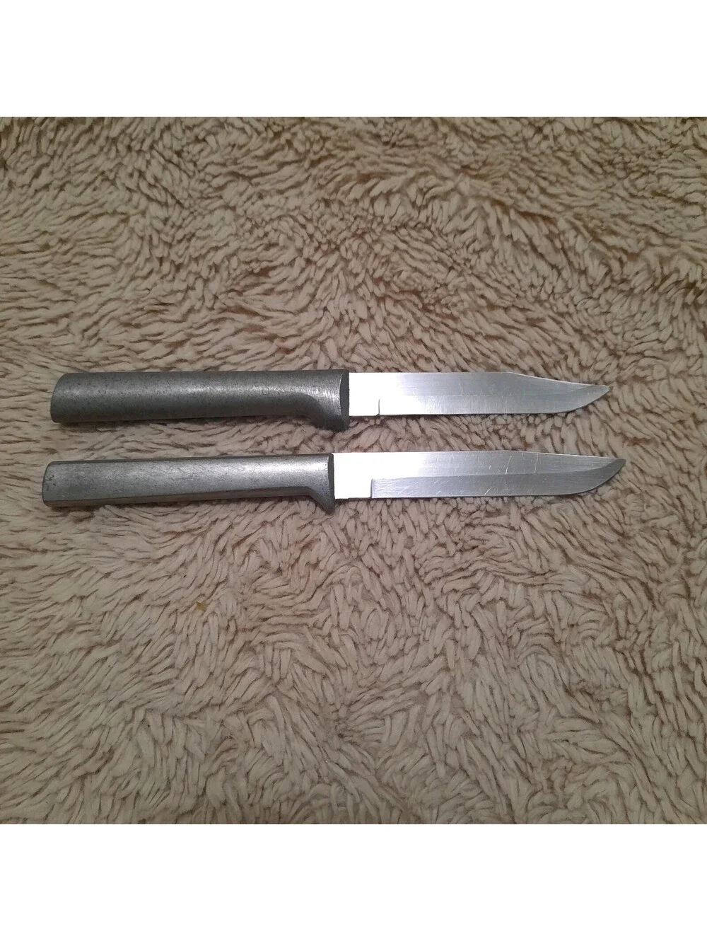 2 Metal Kitchen Knives Rada USA 6.75